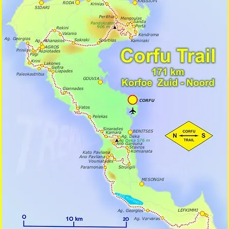 Modern Flat With Beautiful Views In South Of Corfu 莱夫基米